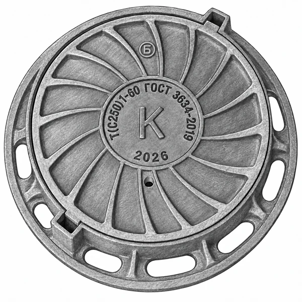 Эскиз чугунного люка Т(С250)-1-60